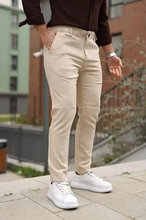 Erkek Modern Fit Klasik Lacivert Pantolon