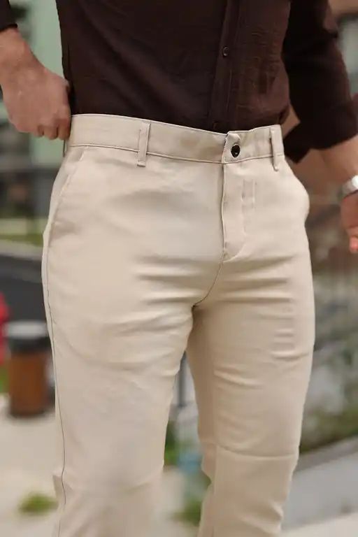 Erkek Modern Fit Klasik Lacivert Pantolon