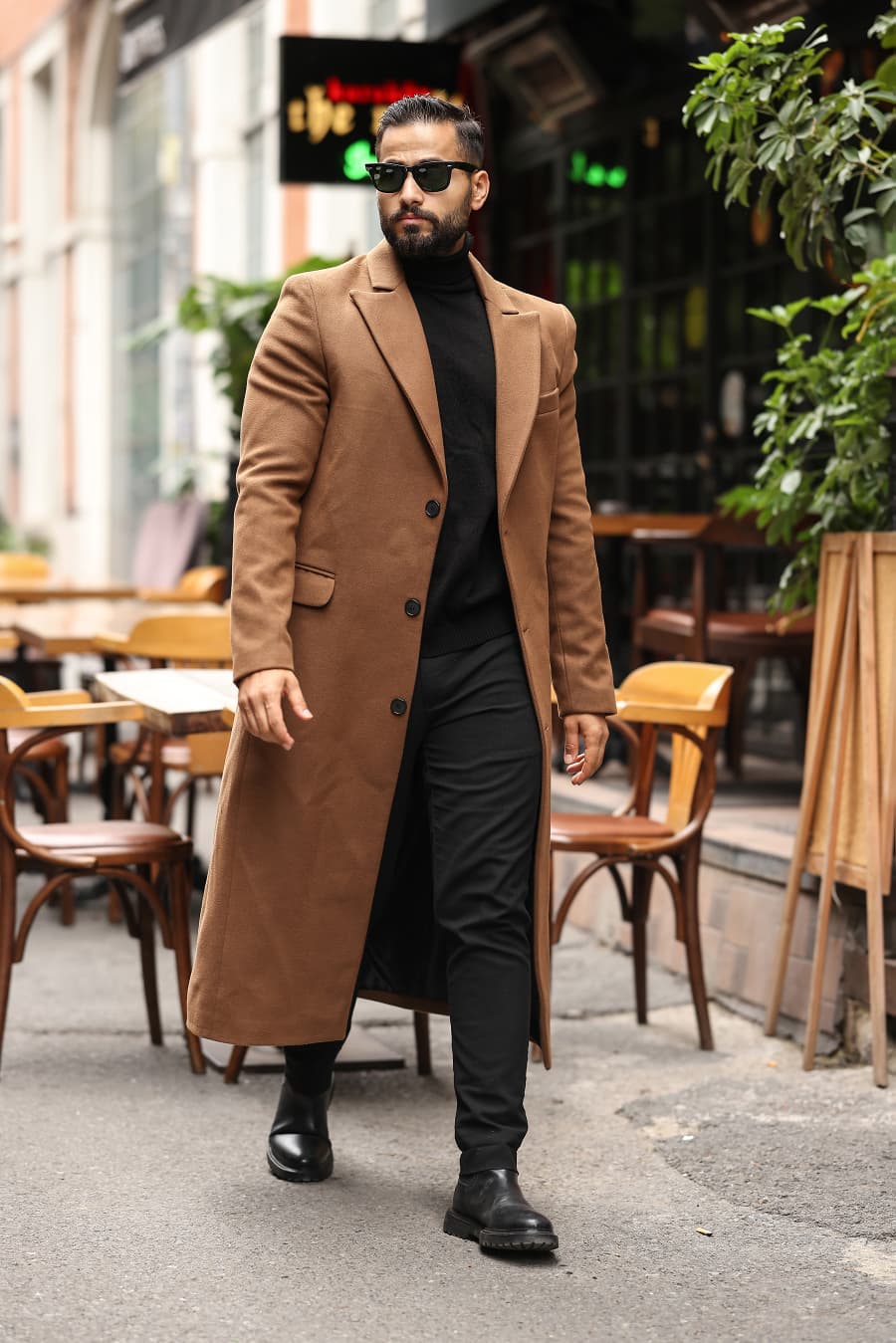 Taba Erkek Kaşe Kaban - Kod : 2502