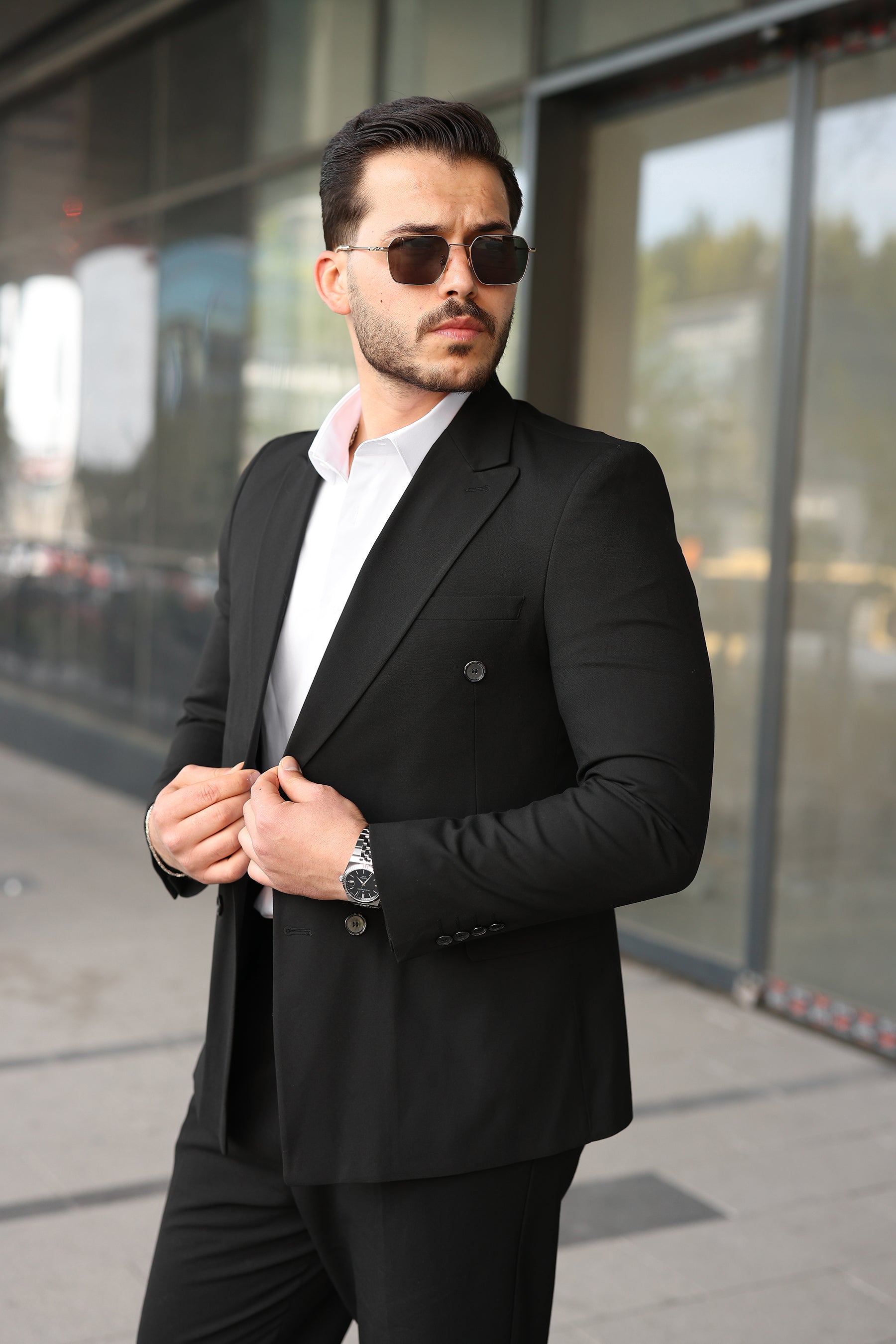 Kruvaze Erkek Blazer Ceket