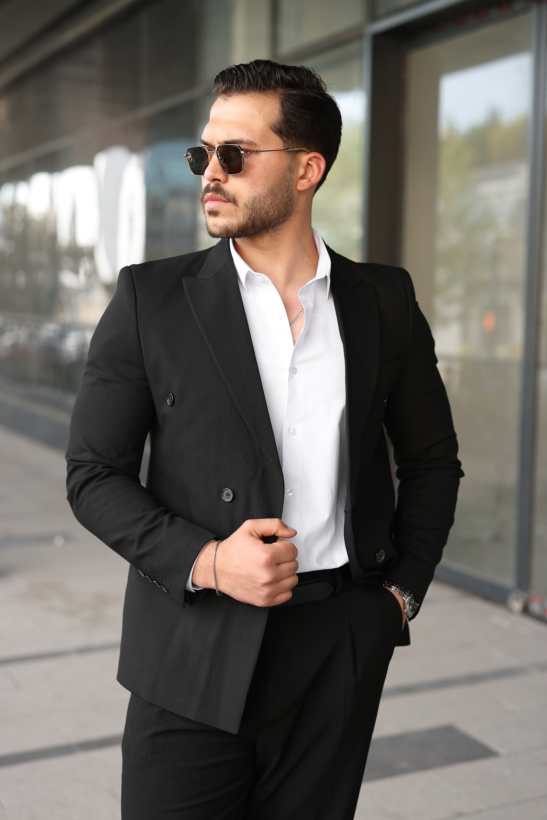 Kruvaze Erkek Blazer Ceket