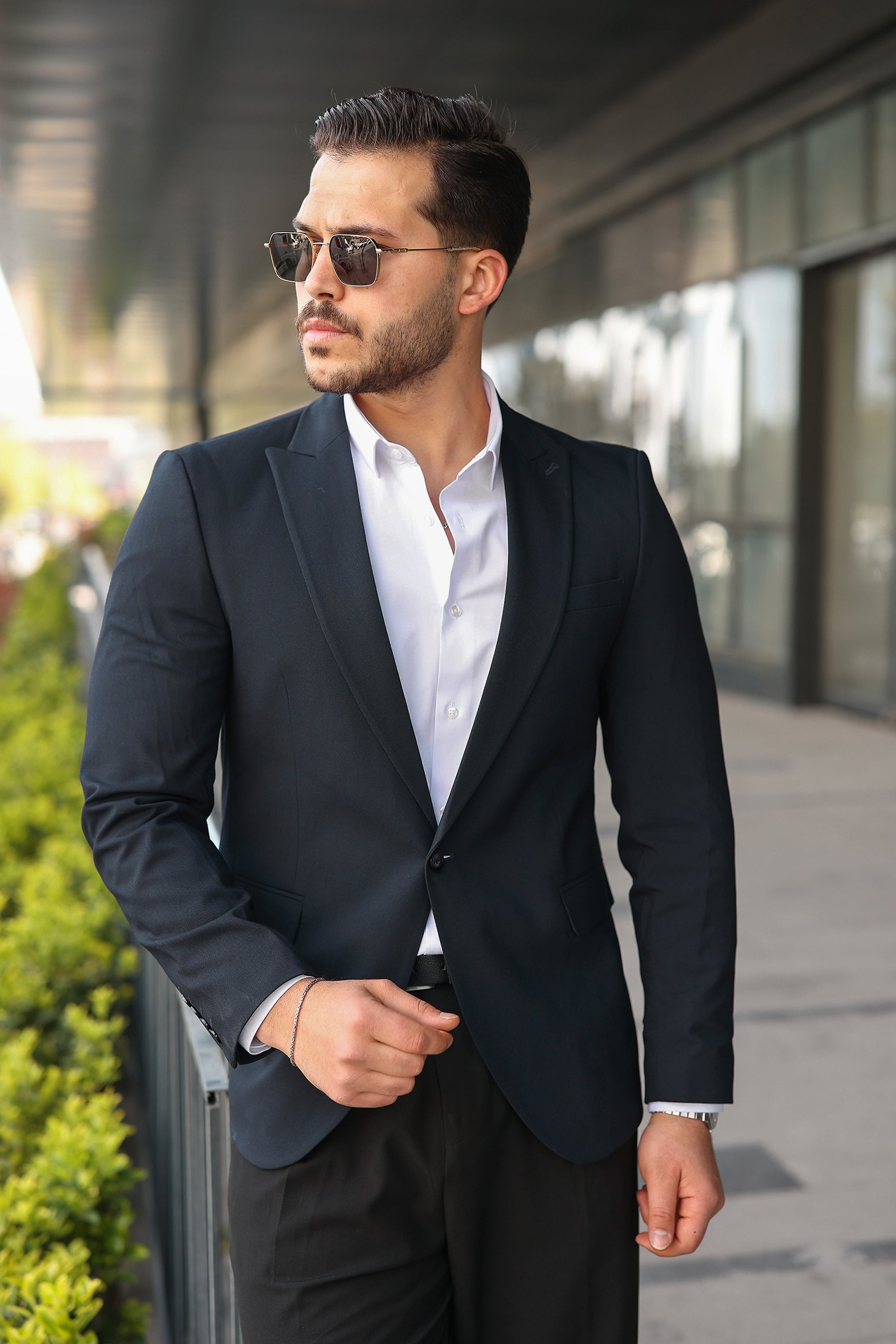 Tek Düğmeli Erkek Blazer Ceket