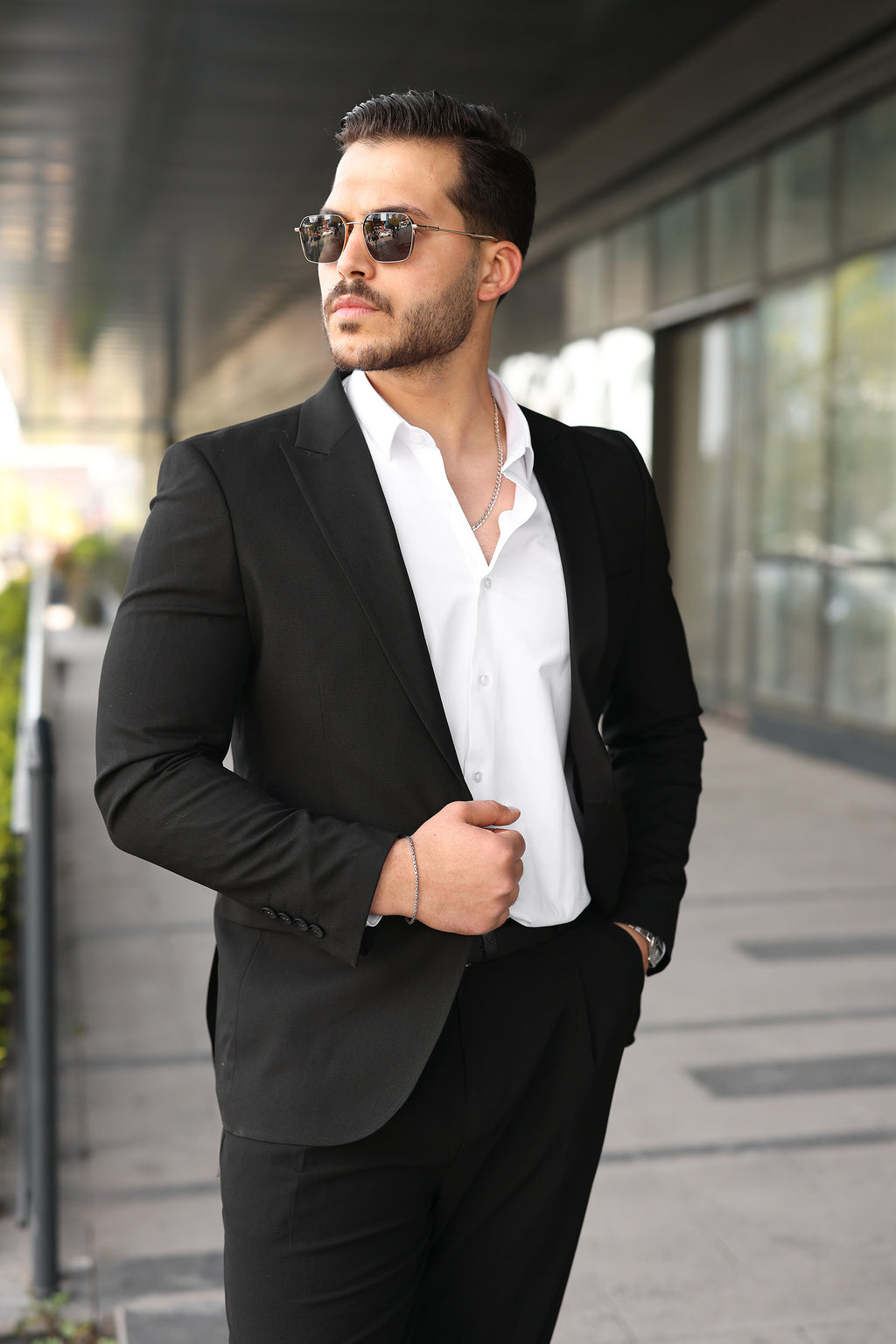 Tek Düğmeli Erkek Blazer Ceket