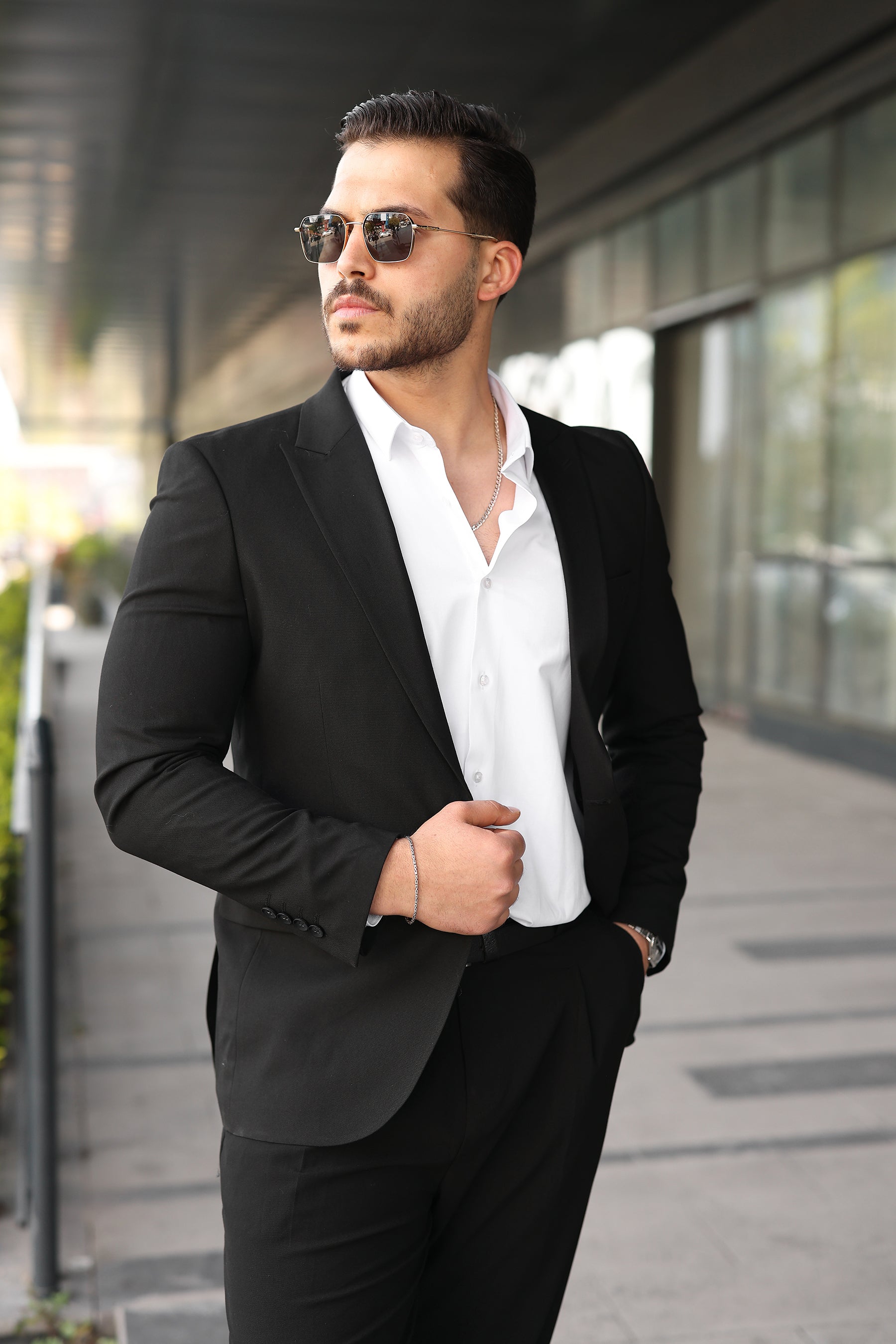 Tek Düğmeli Erkek Blazer Ceket