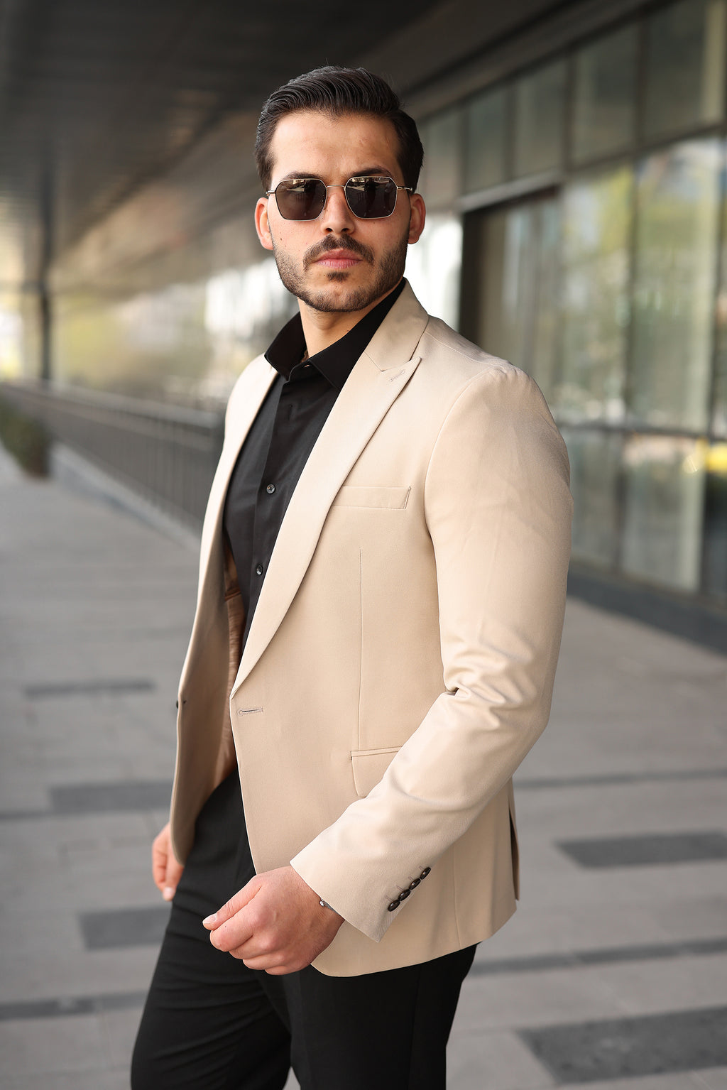 Tek Düğmeli Erkek Blazer Ceket