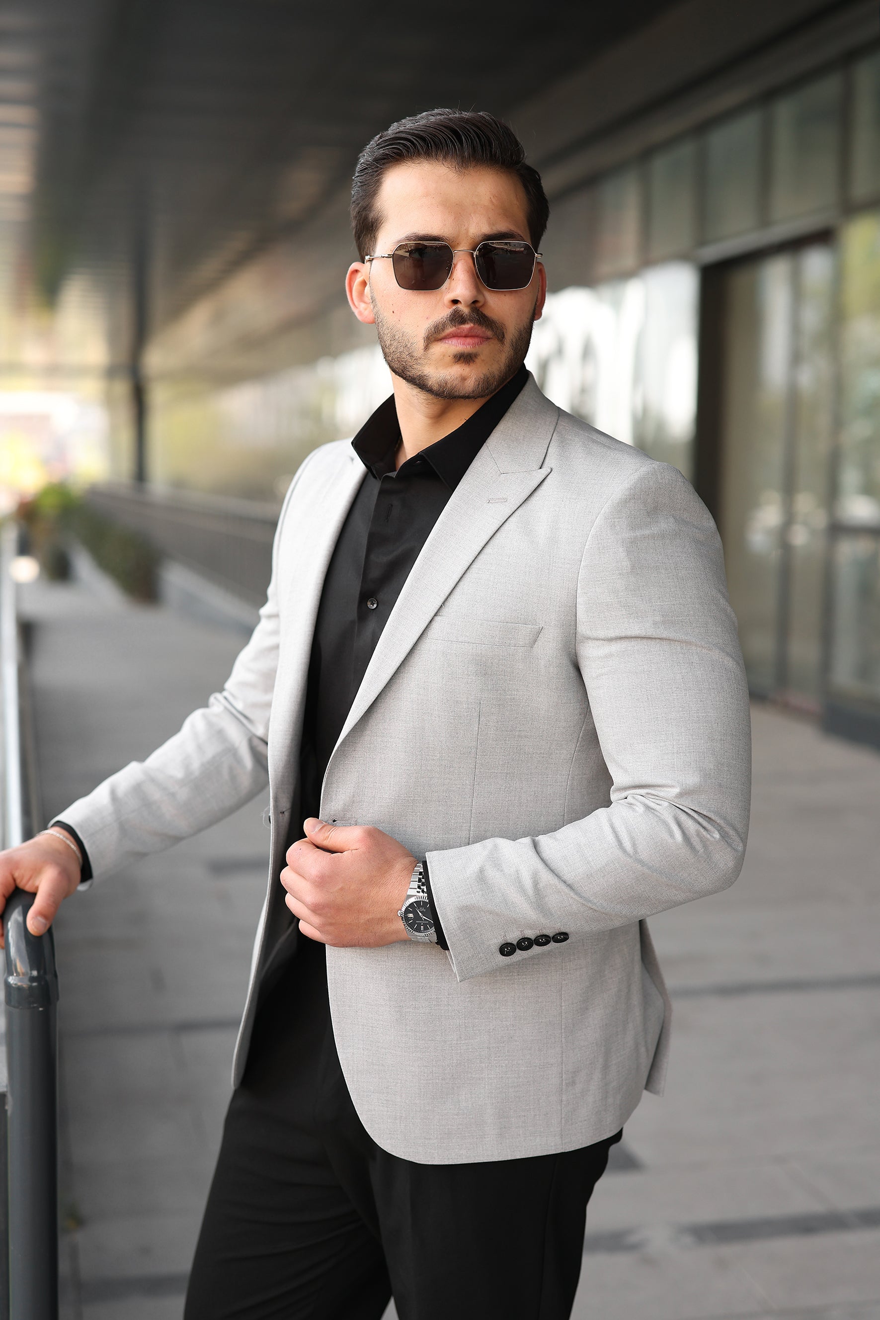 Tek Düğmeli Erkek Blazer Ceket