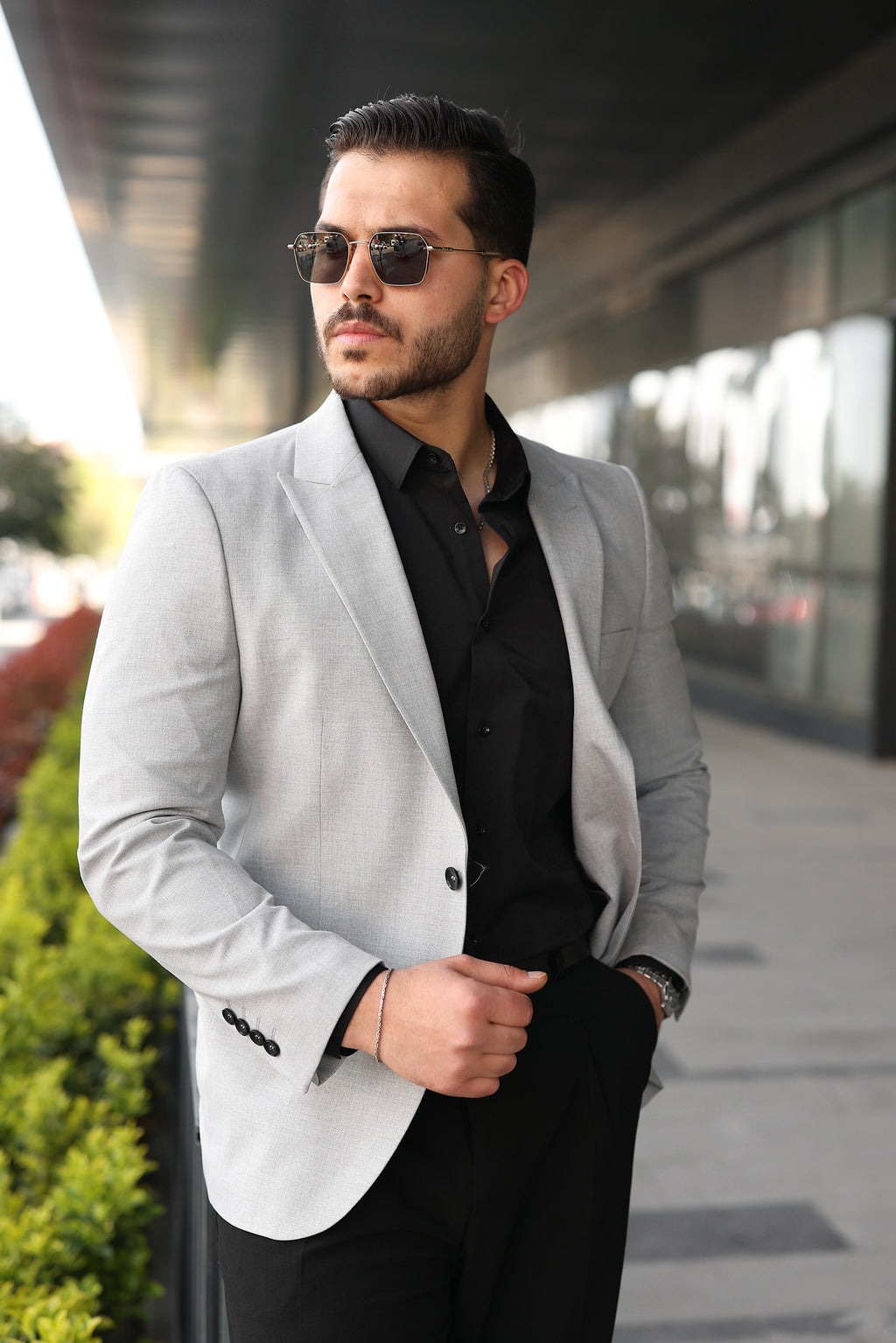 Tek Düğmeli Erkek Blazer Ceket