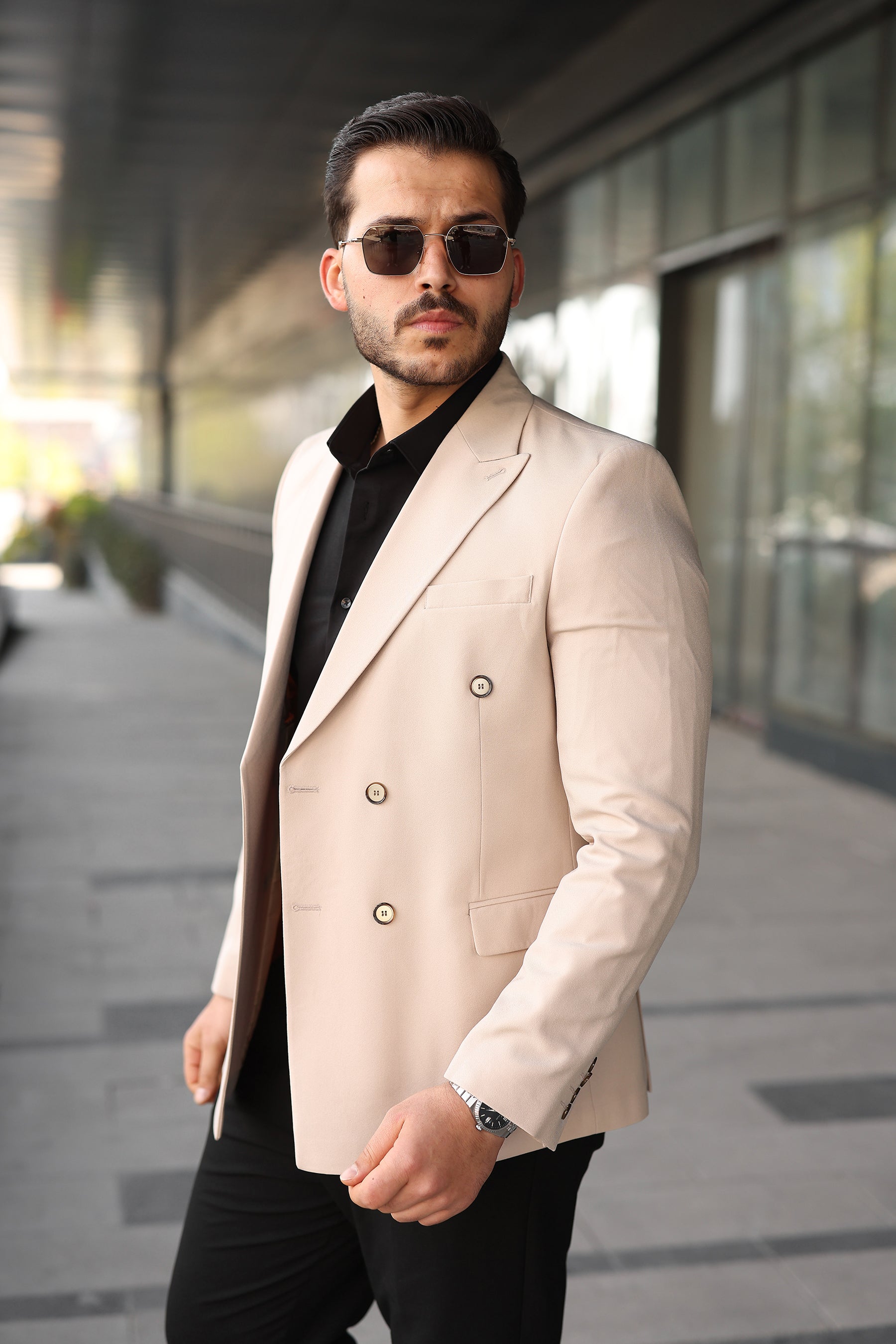 Kruvaze Erkek Blazer Ceket