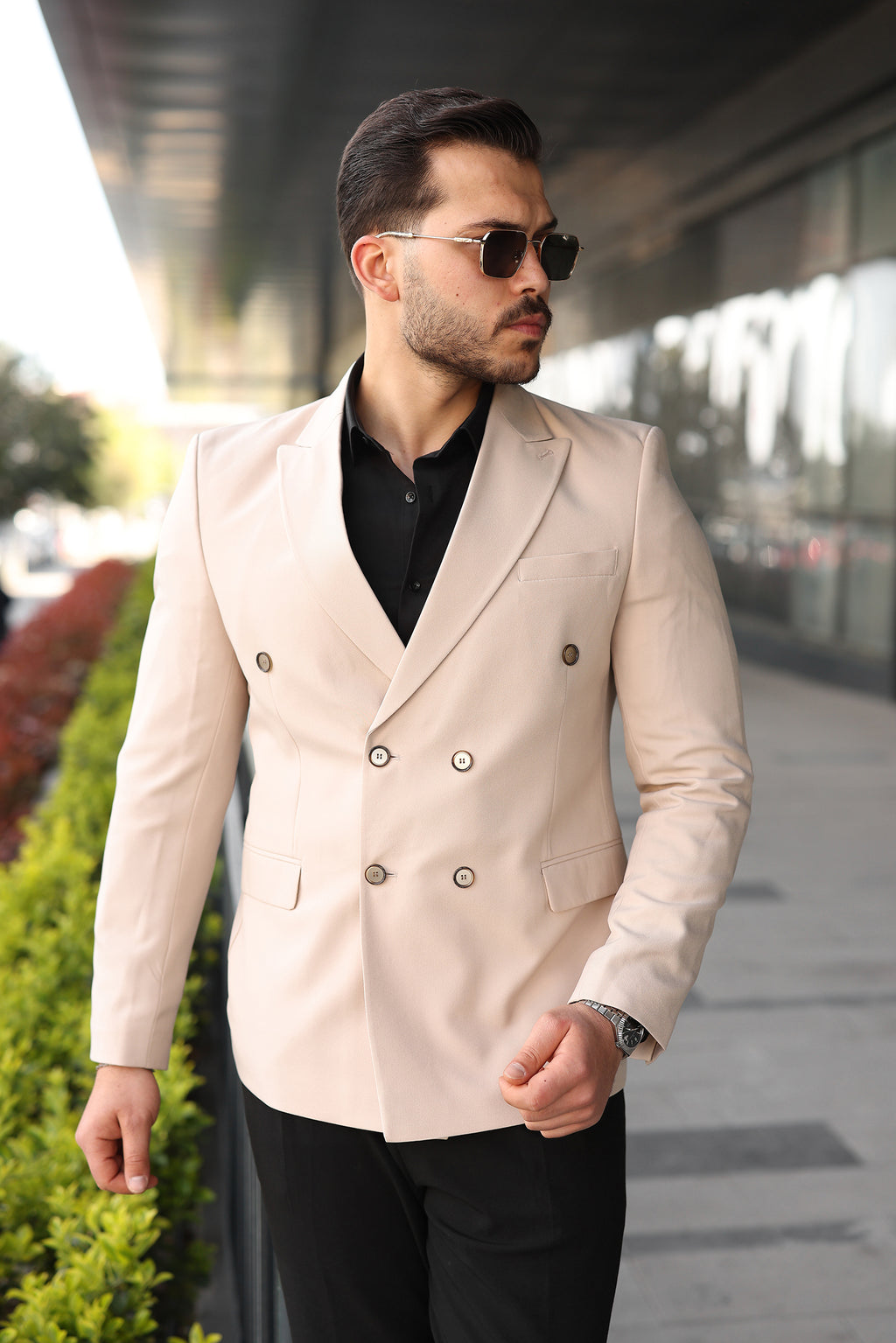Kruvaze Erkek Blazer Ceket