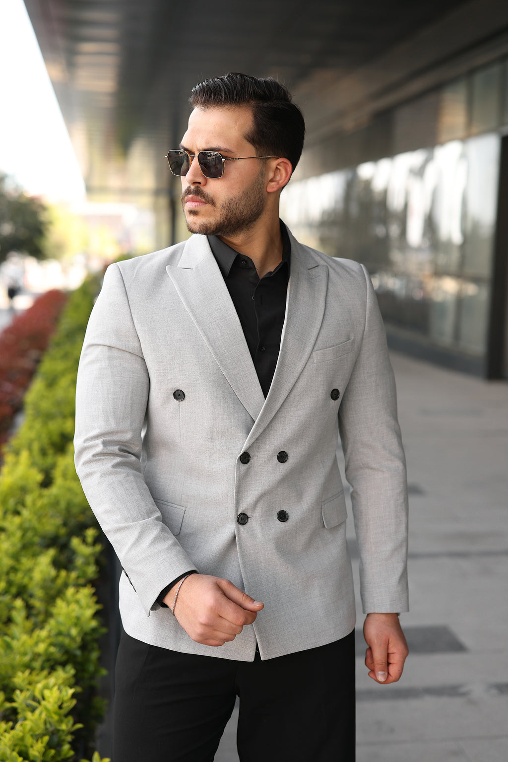 Kruvaze Erkek Blazer Ceket