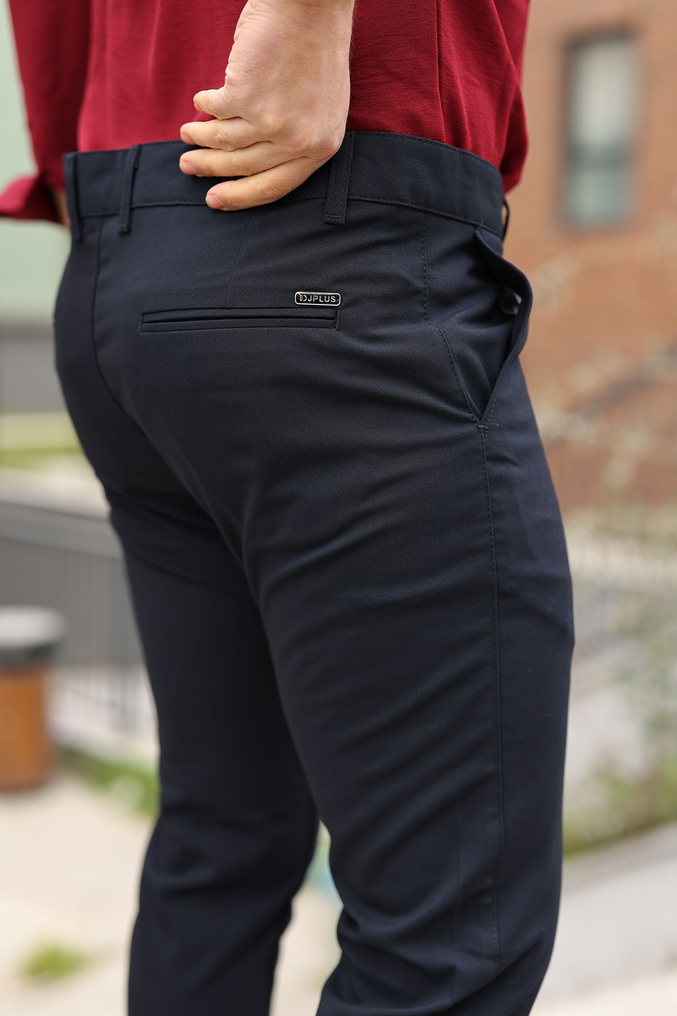 Erkek Modern Fit Klasik Lacivert Pantolon