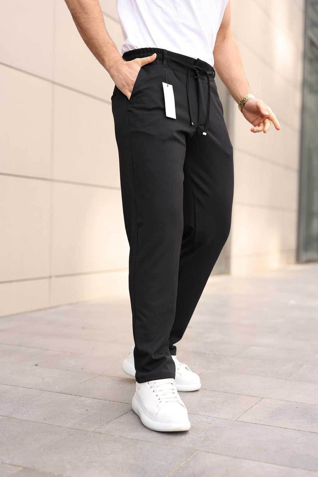Modern Fit Bel Lastikli Erkek Jogger Pantolon