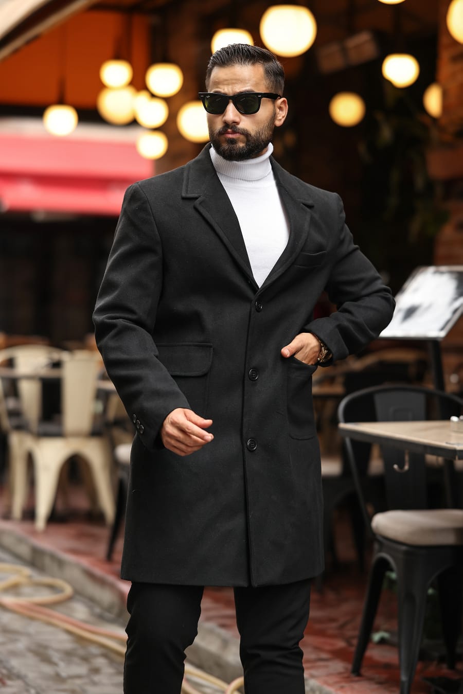 Torba cep Siyah Kaşe Kaban - Kod : 2506